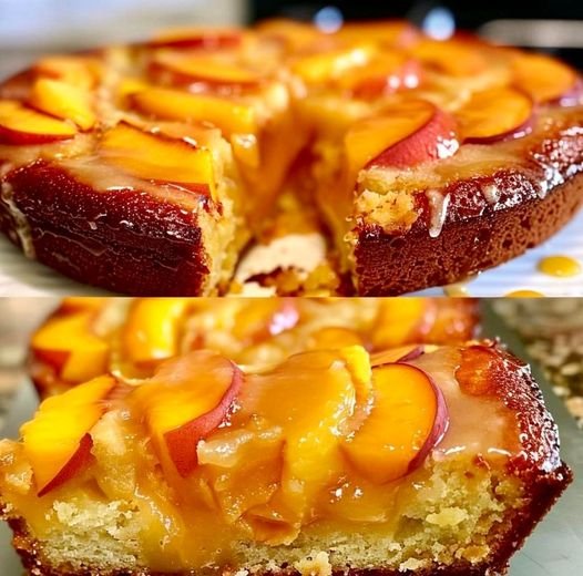 Irresistible Summer Peach Cake š°: A Sweet, Fruity Delight for Warm Days 480579756_122214610904229654_8259143633017036655_n