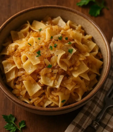 🥬 Káposztás Tészta (Hungarian Cabbage and Noodles) Capture d’écran 2025-05-08 130307
