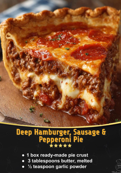 Deep Hamburger, Sausage & Pepperoni Pie Screenshot 2025-08-19 212330