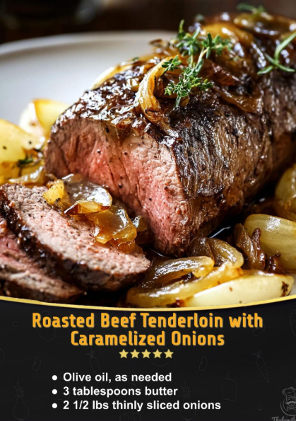 Roasted Beef Tenderloin with Caramelized Onions and Horseradish Sauce Screenshot 2025-08-31 203908