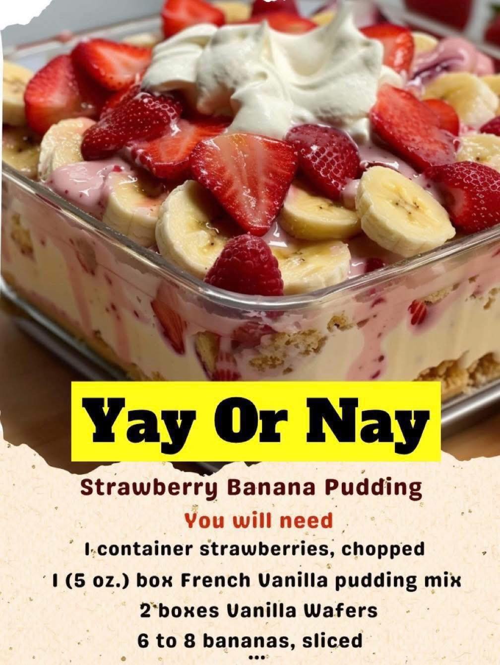 Strawberry Banana Pudding 🍓 🍌 542759332_122248614842219894_5614913832909911742_n