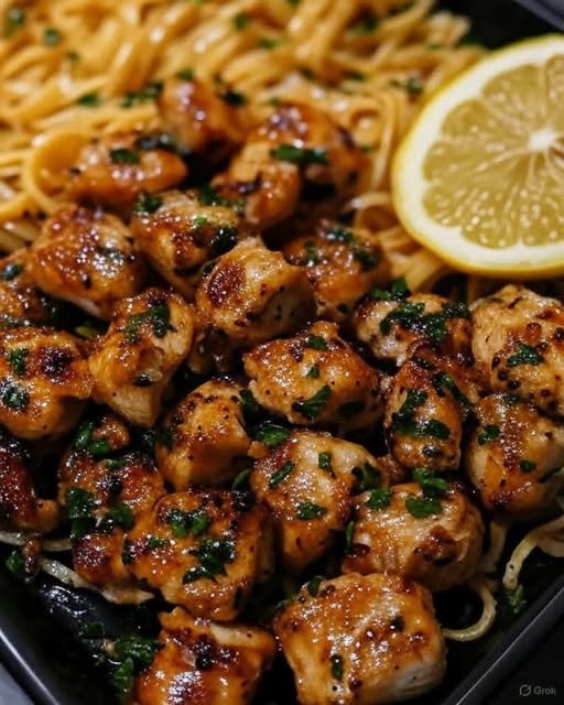 Garlic Butter Chicken Bites with Lemon Parmesan Linguine 550648166_811858727925667_8917366327431679971_n