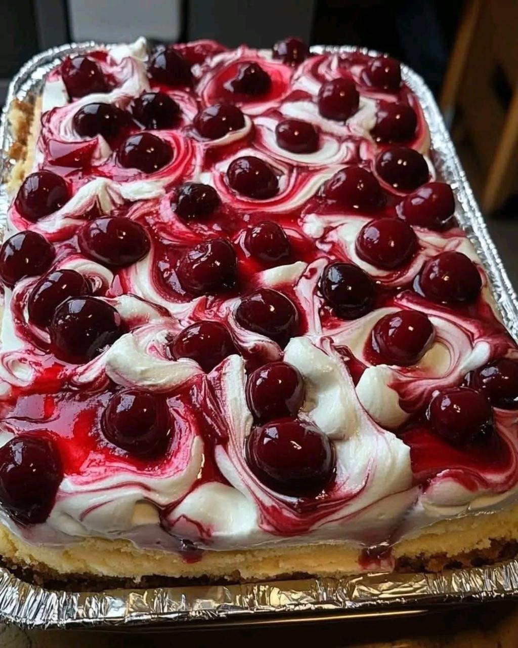 Cherry Swirl Cheesecake Dessert 577013640_122192315558566851_2215582946594945771_n