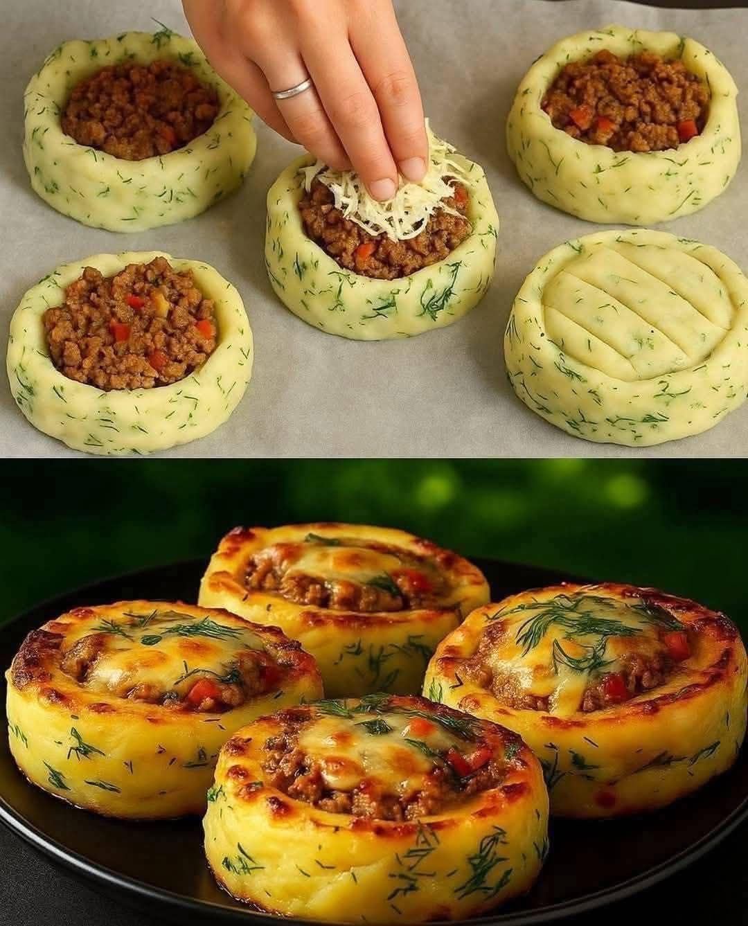 Stuffed Mashed Potato Nests - Simple and delicious recipe 582308434_122193201758566851_1447117616179536019_n