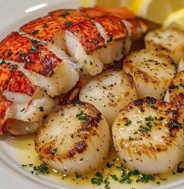 WOULD YOU EAT THIS GARLIC BUTTER LOBSTER AND SCALLOPS 🦞🧄🦪 583929355_1409297904537075_1784685501595172002_n