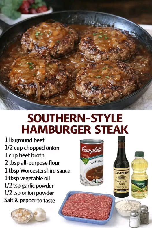 🍽️ Southern-Style Hamburger Steak 607981247_122239780928136360_2637269627683256058_n