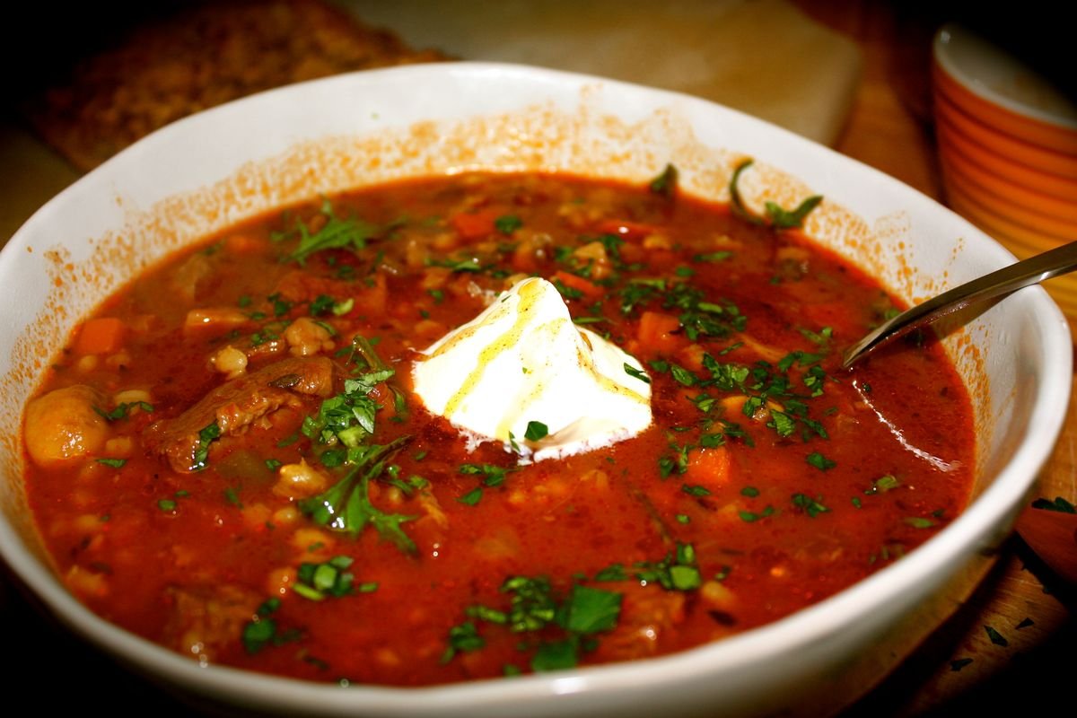 Hungarian Beef & Barley Soup with Cheesy Paprika Bread 06d7ff1ab1dbafc4b4ca3e70aaf60e5e
