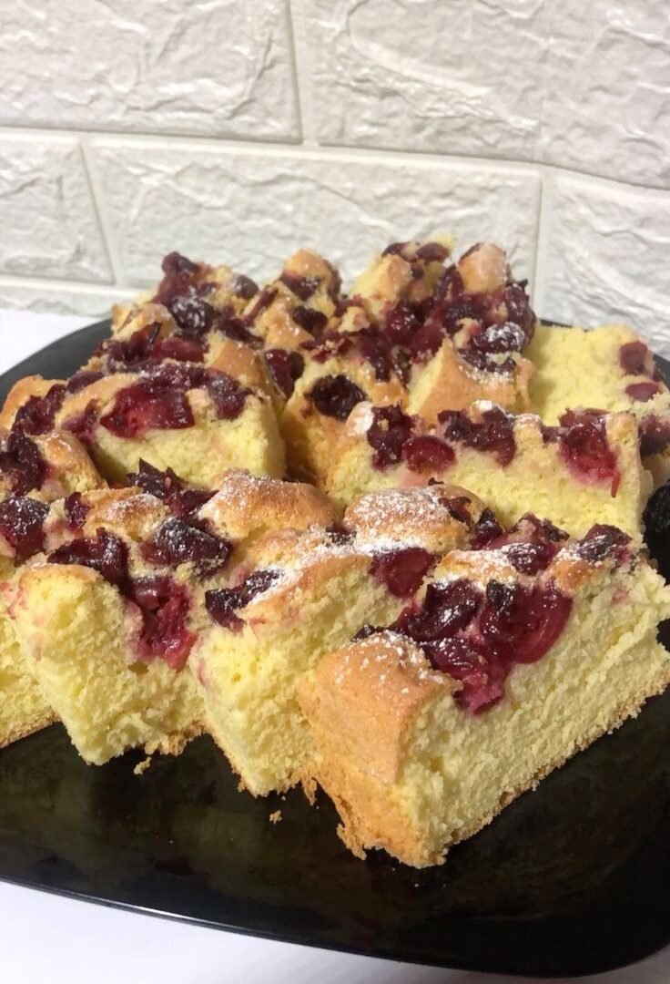 Hungarian Cherry Sponge Cake – Cseresznyés Lepény fd8cd89f292769446306b5efe9f38df5
